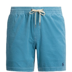 Prepster Pony Logo Drawstring Corduroy Shorts