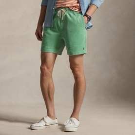 Prepster Pony Logo Drawstring Corduroy Shorts