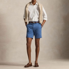 Polo Player Logo Straight Fit Chino Short