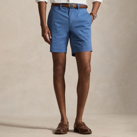 Polo Player Logo Straight Fit Chino Short