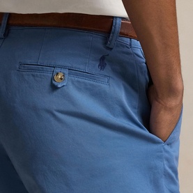 Polo Player Logo Straight Fit Chino Short