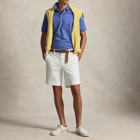 Polo Player Logo Straight Fit Chino Short
