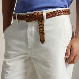 Polo Player Logo Straight Fit Chino Short