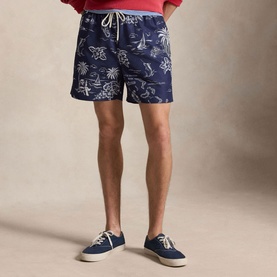 Traveller Polo Bear Printed Swim Shorts