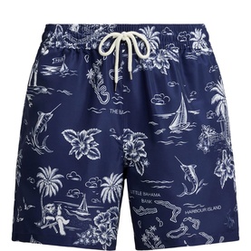 Traveller Polo Bear Printed Swim Shorts