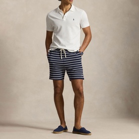 Pony Logo Nautical Striped Shorts