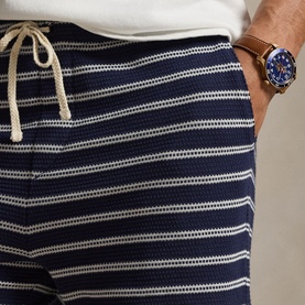 Pony Logo Nautical Striped Shorts