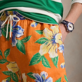 Traveller Floral Linen Swim Shorts