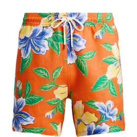 Traveller Floral Linen Swim Shorts