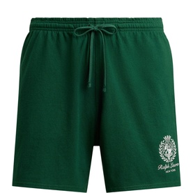Crest Logo Relaxed Graphic Shorts