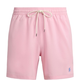 Traveller Pony Logo Solid Swim Shorts