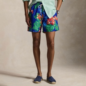 Traveller Pony Logo Floral Swim Shorts