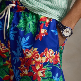 Traveller Pony Logo Floral Swim Shorts