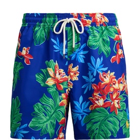 Traveller Pony Logo Floral Swim Shorts