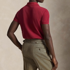 Polo Player Slim Fit Mesh Polo Shirt