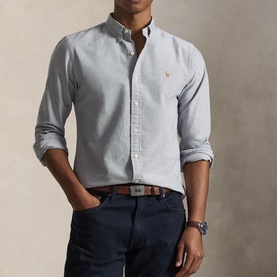 Pony Logo Slim Fit Oxford Shirt
