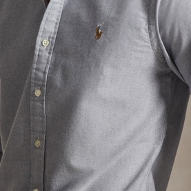 Pony Logo Slim Fit Oxford Shirt