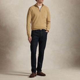 Pony Logo Double-Knit Zip Sweater