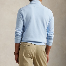 Pony Logo Double-Knit Zip Sweater