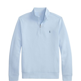 Pony Logo Double-Knit Zip Sweater