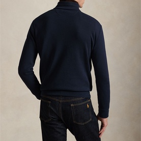 Pony Logo Double-Knit Zip Sweater