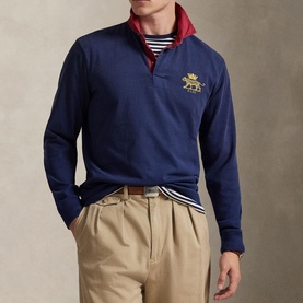 Tiger Logo Classic Fit Rugby Shirt