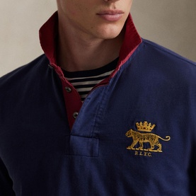 Tiger Logo Classic Fit Rugby Shirt