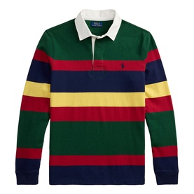 The Iconic Pony Logo Striped Rugby Shirt
