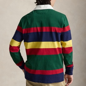 The Iconic Pony Logo Striped Rugby Shirt