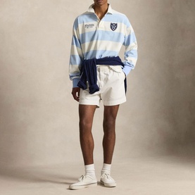 Wimbledon Logo Striped Rugby Sweatshirt