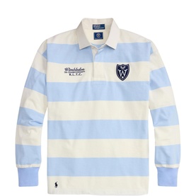 Wimbledon Logo Striped Rugby Sweatshirt