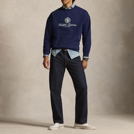 Relaxed Fit Fleece Graphic Sweatshirt