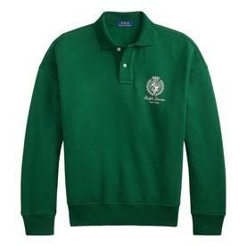 Crest Logo Relaxed Fleece Sweatshirt