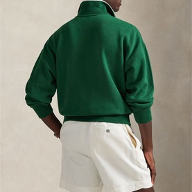 Crest Logo Relaxed Fleece Sweatshirt
