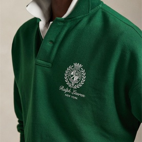 Crest Logo Relaxed Fleece Sweatshirt