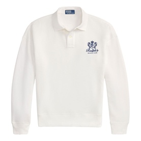 Crest Logo Polo Fleece Sweatshirt