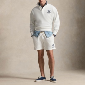 Crest Logo Polo Fleece Sweatshirt