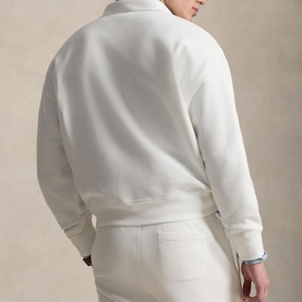 Crest Logo Polo Fleece Sweatshirt