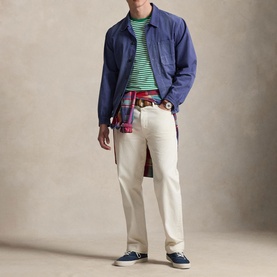 Polo Player Logo Slim Fit Striped Jersey T-Shirt