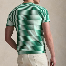 Polo Player Logo Slim Fit Striped Jersey T-Shirt