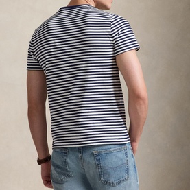 Polo Player Logo Slim Fit Striped Jersey T-Shirt