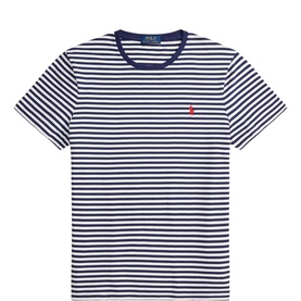 Polo Player Logo Slim Fit Striped Jersey T-Shirt