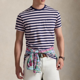 Polo Player Logo Striped T-Shirt