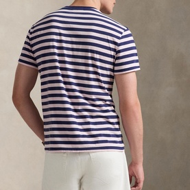 Polo Player Logo Striped T-Shirt