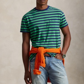 Polo Player Logo Striped T-Shirt