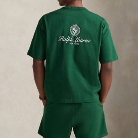 Crest Logo Relaxed Graphic T-Shirt
