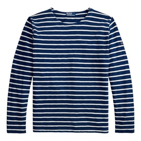 Logo Label Striped T-Shirt