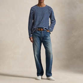 Logo Label Striped T-Shirt