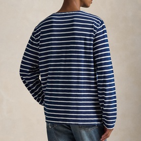Logo Label Striped T-Shirt