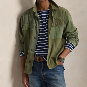 Logo Label Striped T-Shirt
